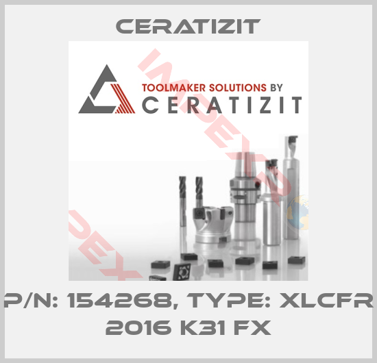 Ceratizit-P/N: 154268, Type: XLCFR 2016 K31 FX