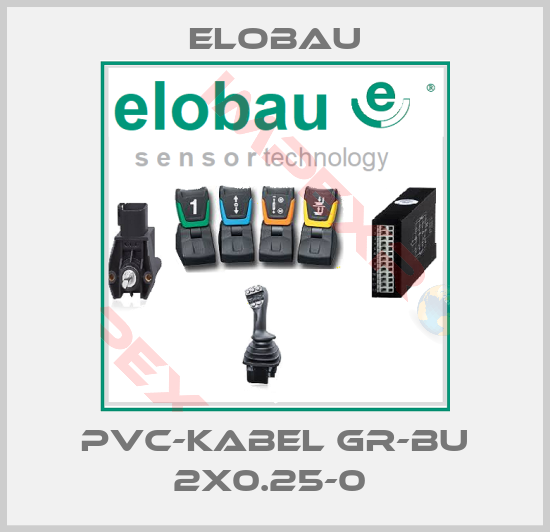 Elobau-PVC-KABEL GR-BU 2X0.25-0 