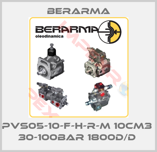 Berarma-PVS05-10-F-H-R-M 10CM3  30-100BAR 1800D/D 