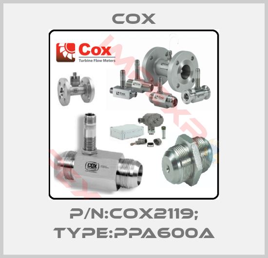 Cox-P/N:COX2119; Type:PPA600A