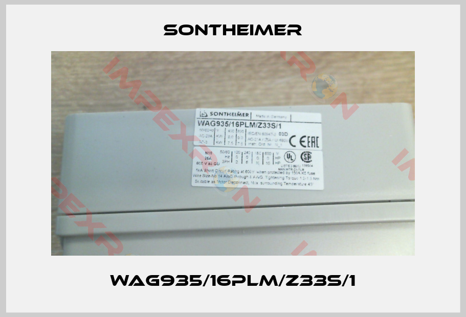 Sontheimer-WAG935/16PLM/Z33S/1