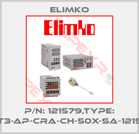 Elimko-P/N: 121579,Type: CET3-AP-CRA-CH-50X-SA-121579