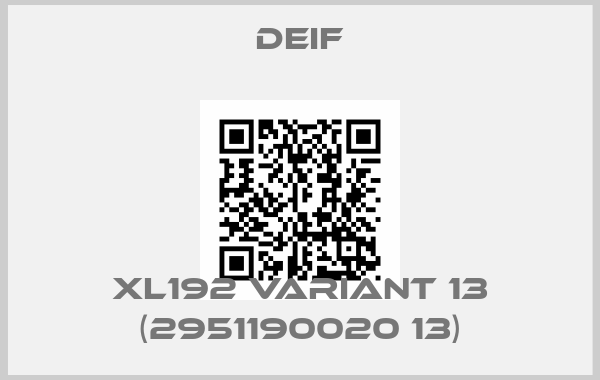 Deif-XL192 Variant 13 (2951190020 13)