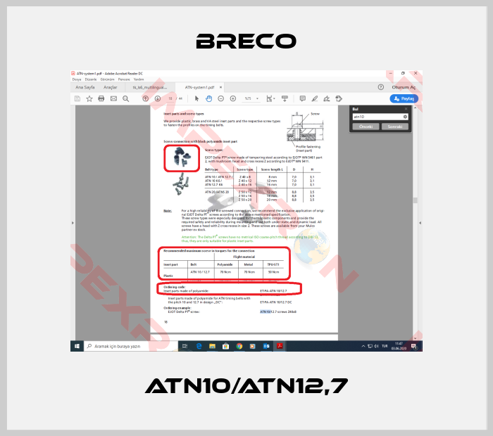 Breco-ATN10/ATN12,7