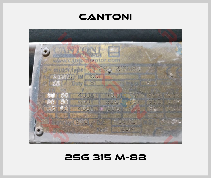 Cantoni-2SG 315 M-8B