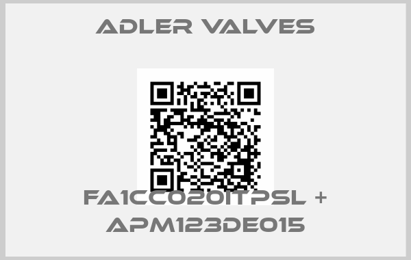 Adler Valves-FA1CC020ITPSL + APM123DE015
