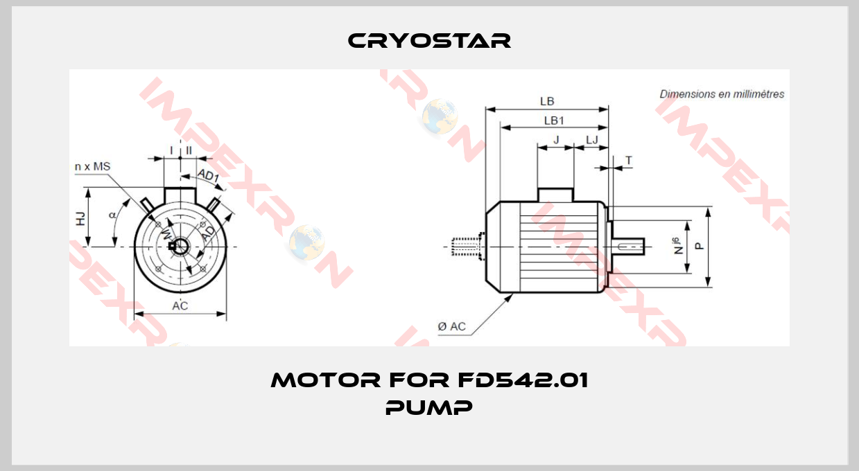 CryoStar-motor for FD542.01 pump