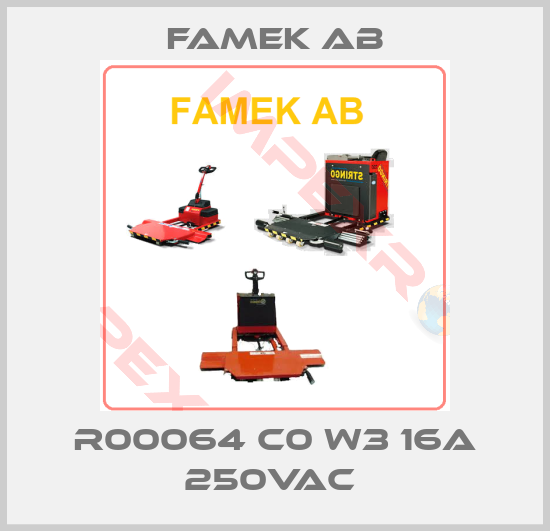 Famek Ab-R00064 C0 W3 16A 250VAC 