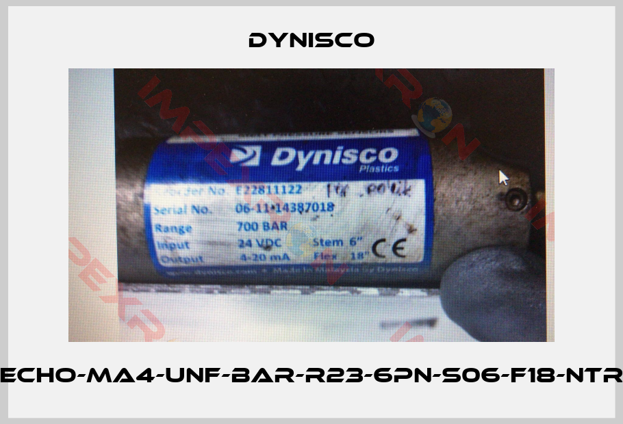 Dynisco-ECHO-MA4-UNF-BAR-R23-6PN-S06-F18-NTR