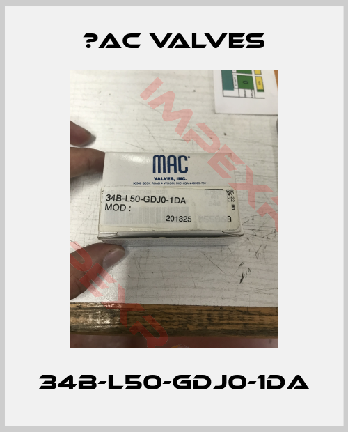МAC Valves-34B-L50-GDJ0-1DA