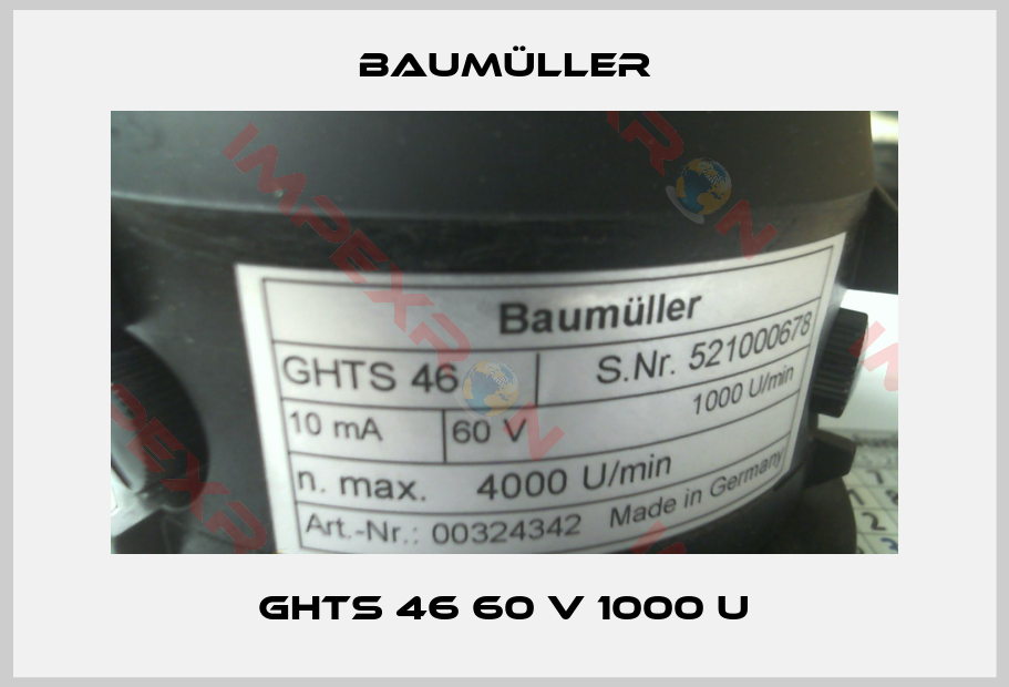 Baumüller-GHTS 46 60 V 1000 U