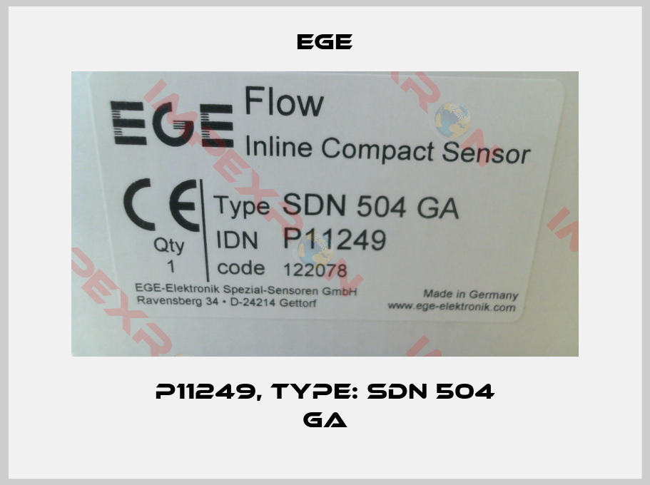 Ege-P11249, Type: SDN 504 GA