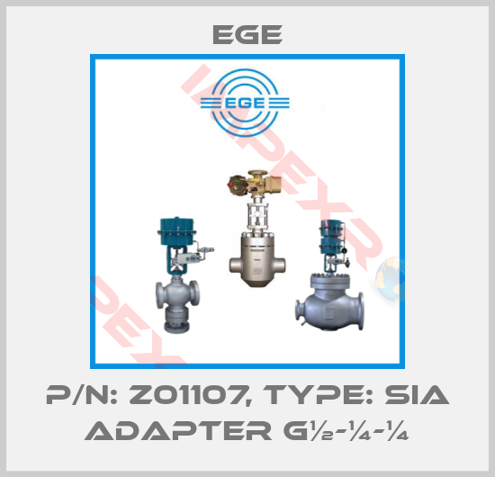 Ege-p/n: Z01107, Type: SIA Adapter G½-¼-¼