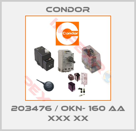 Condor-203476 / OKN- 160 AA XXX XX