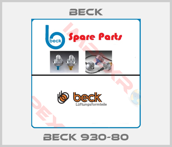 Beck-BECK 930-80