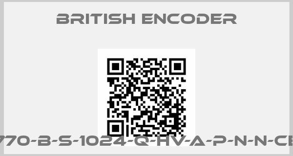 British Encoder-770-B-S-1024-Q-HV-A-P-N-N-CE