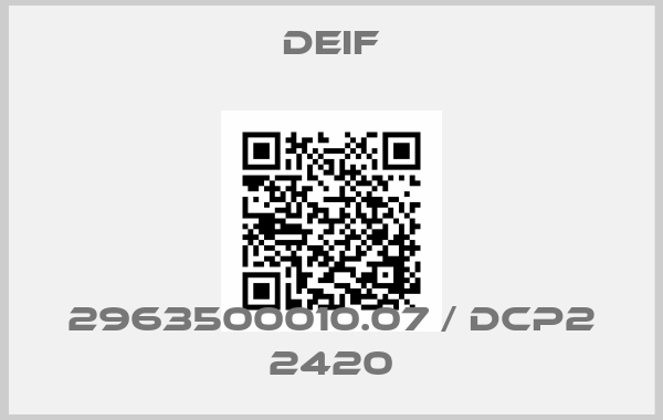 Deif-2963500010.07 / DCP2 2420