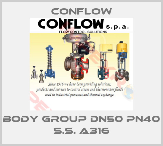 CONFLOW-BODY GROUP DN50 PN40 S.S. A316