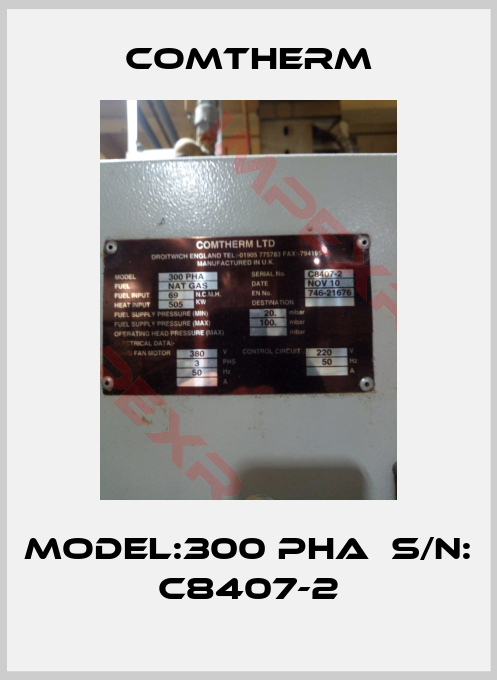 Comtherm-Model:300 PHA  S/N: C8407-2