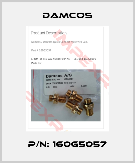Damcos-P/N: 160G5057
