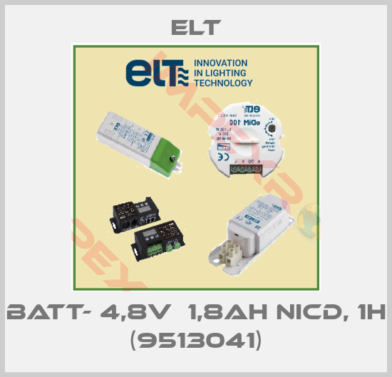 ELT-BATT- 4,8V  1,8Ah NiCd, 1h (9513041)