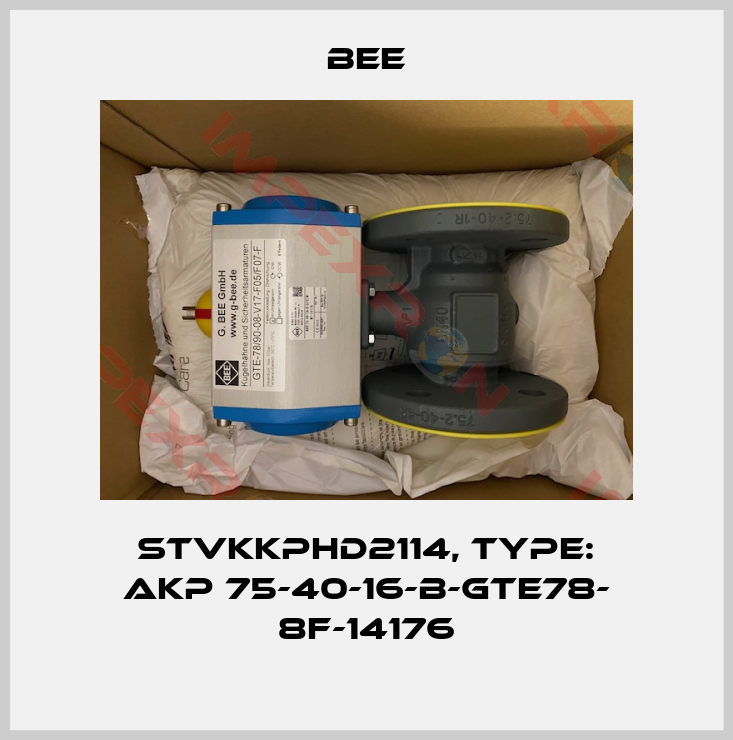 BEE-STVKKPHD2114, Type: AKP 75-40-16-B-GTE78- 8F-14176