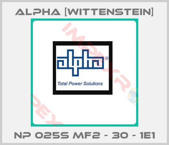 Alpha [Wittenstein]-NP 025S MF2 - 30 - 1E1