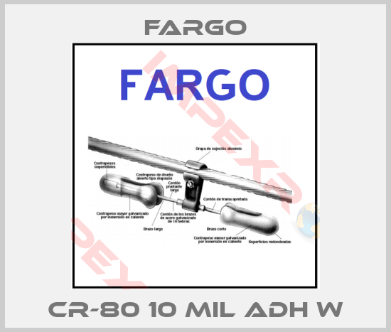 Fargo-CR-80 10 MIL ADH W
