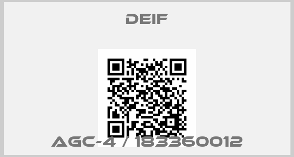 Deif-AGC-4 / 183360012