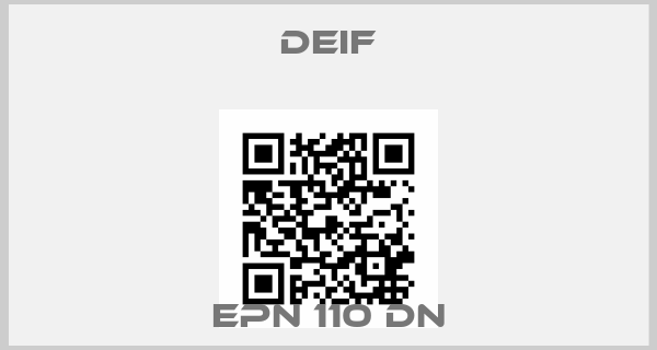 Deif-EPN 110 DN