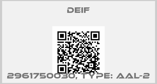Deif-2961750030, Type: AAL-2