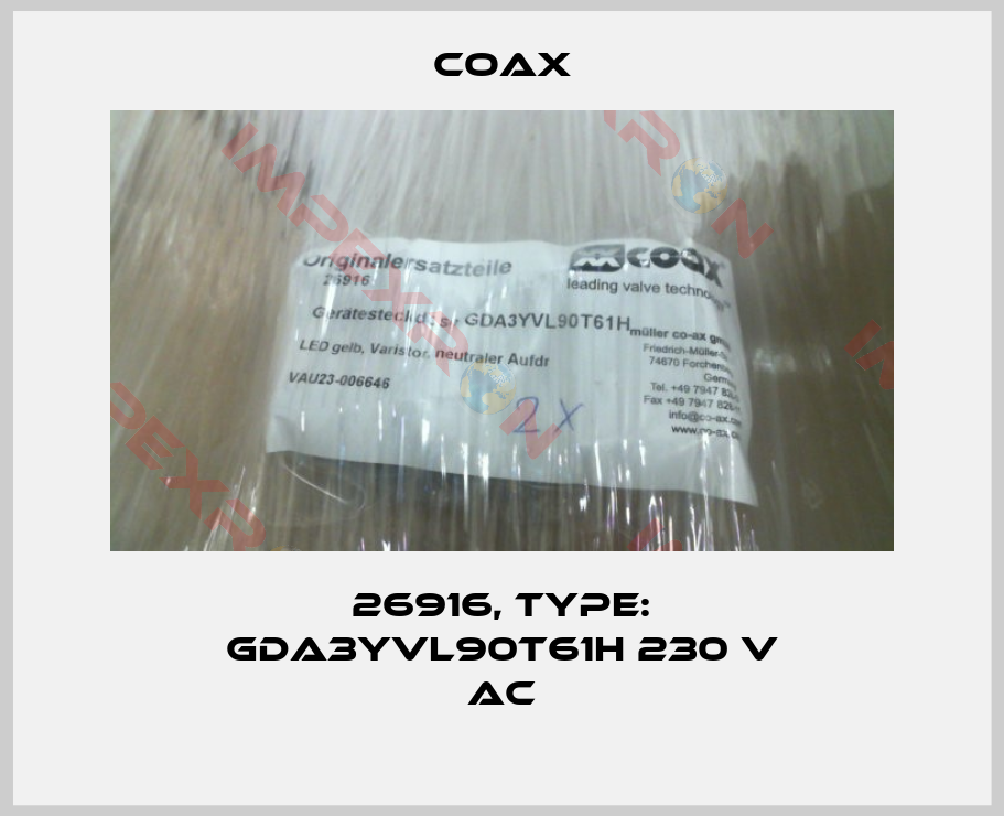 Coax-26916, Type: GDA3YVL90T61H 230 V AC