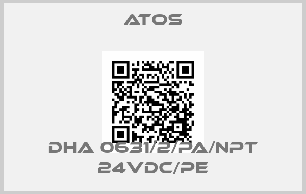 Atos-DHA 0631/2/PA/NPT 24VDC/PE