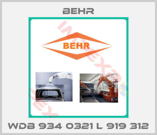 Behr-WDB 934 0321 L 919 312