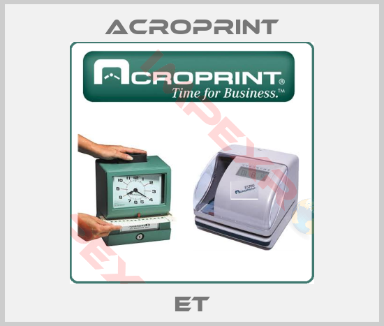 Acroprint-ET