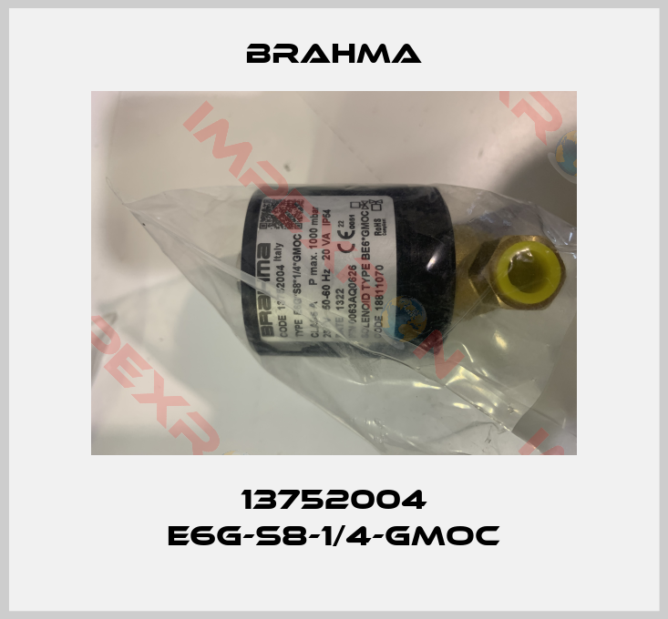 Brahma-13752004 E6G-S8-1/4-GMOC
