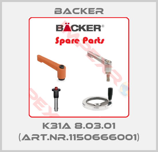 Backer-K31A 8.03.01 (Art.Nr.1150666001)