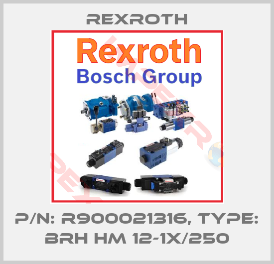 Rexroth-P/N: R900021316, Type: BRH HM 12-1X/250