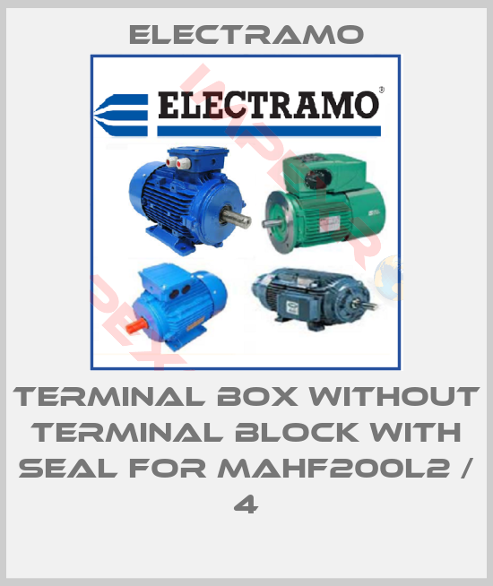 Electramo-Terminal box without terminal block with seal for MAHF200L2 / 4
