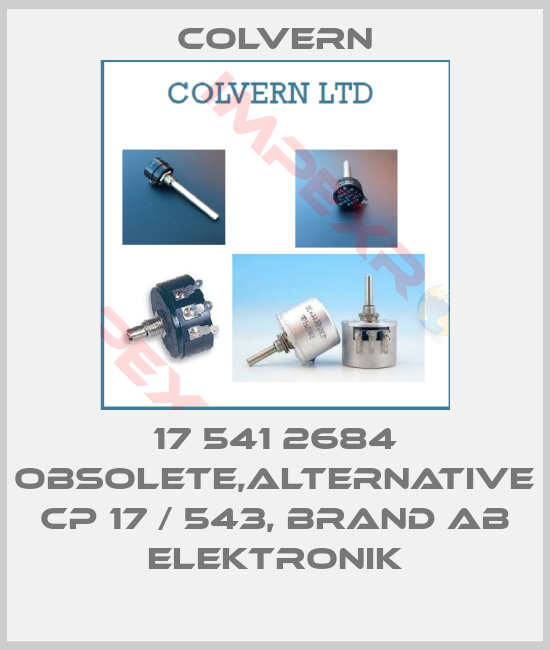 Colvern-17 541 2684 obsolete,alternative CP 17 / 543, brand Ab Elektronik