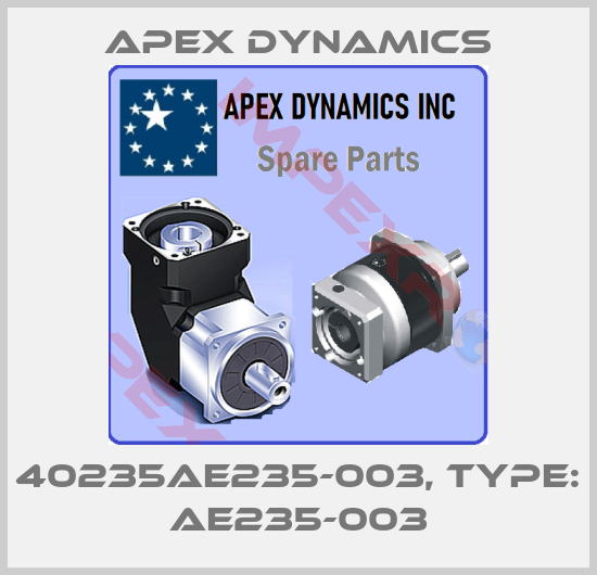 Apex Dynamics-40235AE235-003, Type: AE235-003