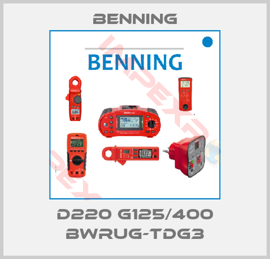 Benning-D220 G125/400 BWrug-TDG3