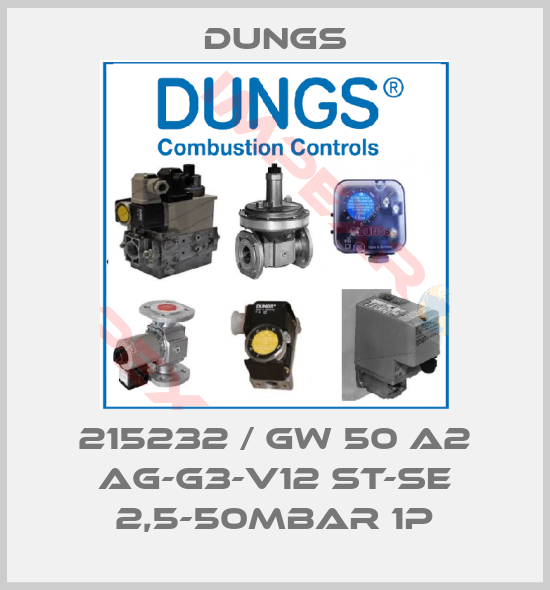 Dungs-215232 / GW 50 A2 Ag-G3-V12 st-se 2,5-50mbar 1P
