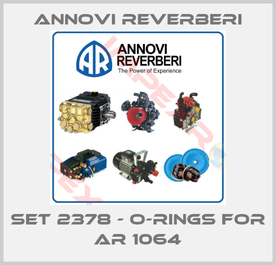 Annovi Reverberi-Set 2378 - o-rings For AR 1064