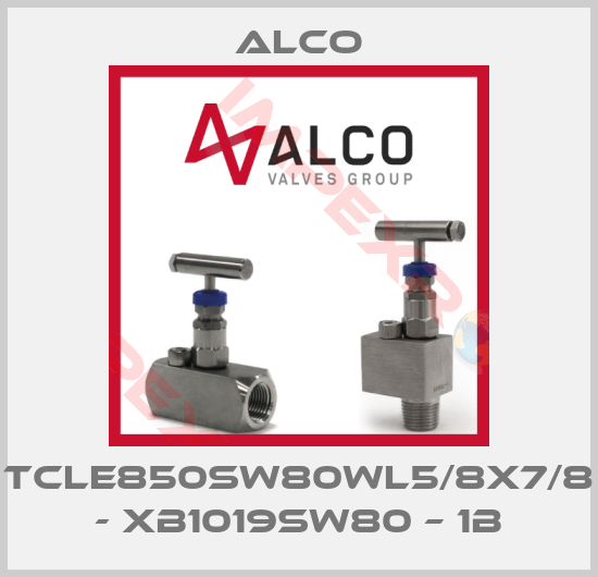 Alco-TCLE850SW80WL5/8X7/8 - XB1019SW80 – 1B