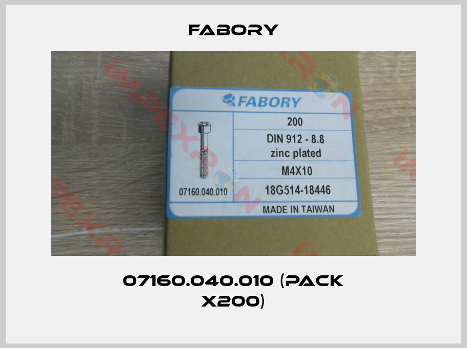 Fabory-07160.040.010 (pack x200)