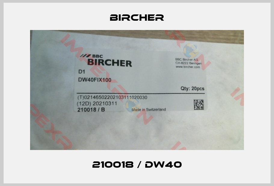 Bircher-210018 / DW40