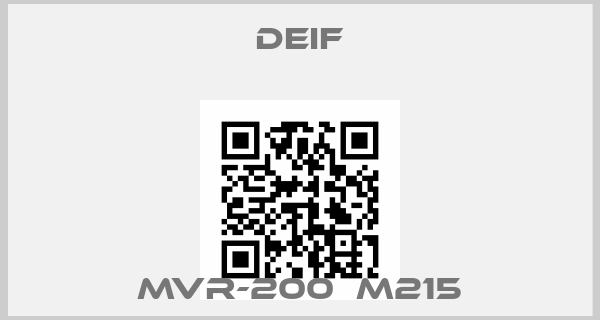 Deif-MVR-200  M215