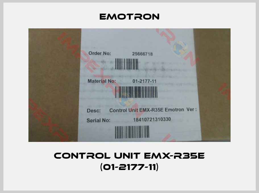 Emotron-Control Unit EMX-R35E (01-2177-11)