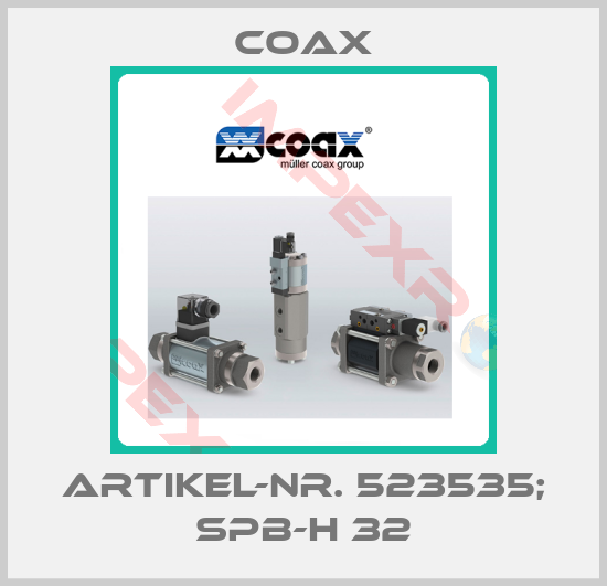 Coax-Artikel-Nr. 523535; SPB-H 32